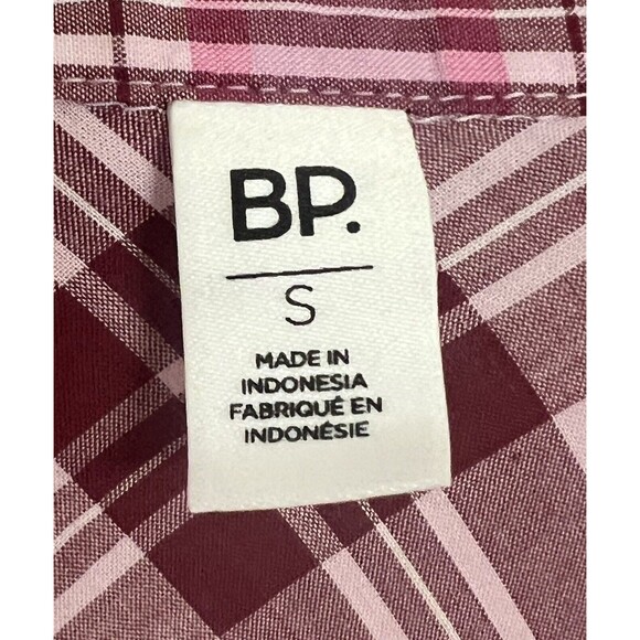 NWT BP Oversized Pink Plaid Button Down Shirt Size Small Buttons - Picture 4 of 8